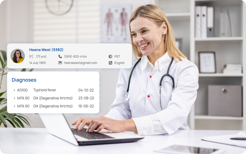 eCareHealth comprehensive patient records and SOAP notes
