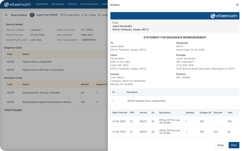 Insurance billing — claims and revenue cycle